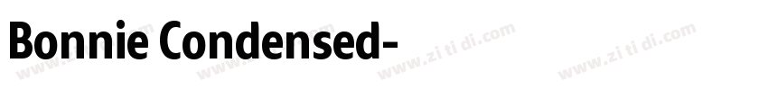 Bonnie Condensed字体转换